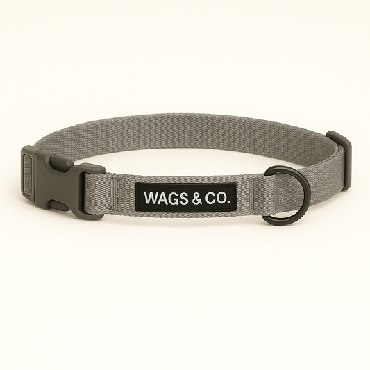 Wags & Co Dog Collar - Grey