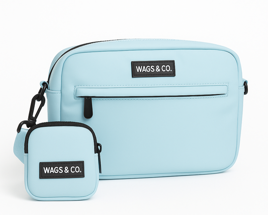 Wags & Co Dog Walking Bag - Baby Blue