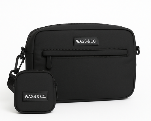 Wags & Co Dog Walking Bag - Black